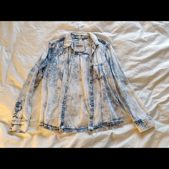 Garage Tops - Garage Boyfriend Acid Jean Shirt
